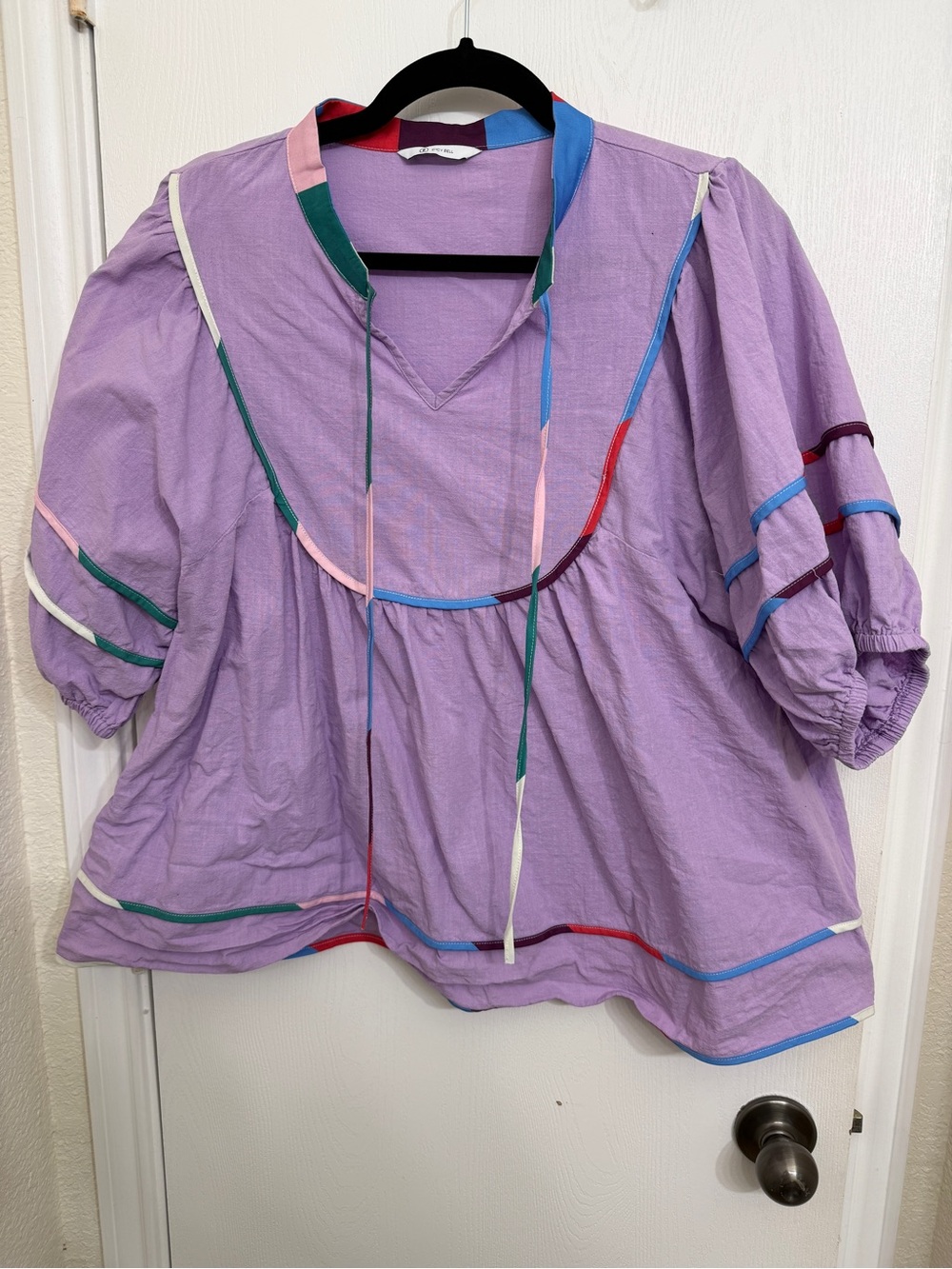 Cicy Bell Women Summer Babydoll Top Purple